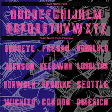 Laden Sie das Bild in den Galerie-Viewer, Custom Graffiti Pattern Pink Black-Dark Purple Scratch Sublimation Soccer Uniform Jersey