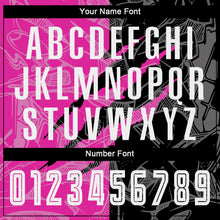 Laden Sie das Bild in den Galerie-Viewer, Custom Graffiti Pattern Black-Deep Pink Scratch Sublimation Soccer Uniform Jersey