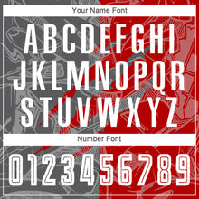 Load image into Gallery viewer, Custom Graffiti Pattern Red-Steel Gray Scratch Sublimation Soccer Uniform Jersey