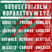 Загрузить изображение в средство просмотра галереи, Custom Graffiti Pattern Red-Kelly Green Scratch Sublimation Soccer Uniform Jersey