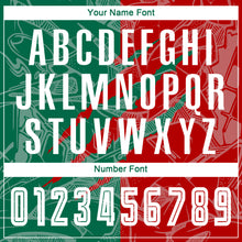 Загрузить изображение в средство просмотра галереи, Custom Graffiti Pattern Red-Kelly Green Scratch Sublimation Soccer Uniform Jersey
