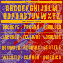 Laden Sie das Bild in den Galerie-Viewer, Custom Graffiti Pattern Yellow Red-Purple Scratch Sublimation Soccer Uniform Jersey