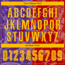 Laden Sie das Bild in den Galerie-Viewer, Custom Graffiti Pattern Yellow Red-Purple Scratch Sublimation Soccer Uniform Jersey