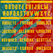 Laden Sie das Bild in den Galerie-Viewer, Custom Graffiti Pattern Yellow Red-Teal Scratch Sublimation Soccer Uniform Jersey