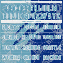 Laden Sie das Bild in den Galerie-Viewer, Custom Graffiti Pattern Shadow Blue-Royal Scratch Sublimation Soccer Uniform Jersey