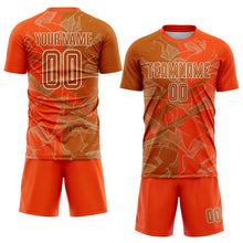 Charger l'image dans la galerie, Custom Graffiti Pattern Texas Orange-Orange Scratch Sublimation Soccer Uniform Jersey