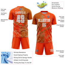 Charger l'image dans la galerie, Custom Graffiti Pattern Texas Orange-Orange Scratch Sublimation Soccer Uniform Jersey