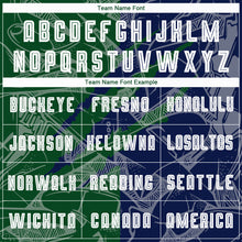 Laden Sie das Bild in den Galerie-Viewer, Custom Graffiti Pattern Green-Navy Scratch Sublimation Soccer Uniform Jersey
