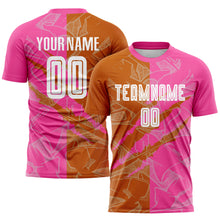 Charger l'image dans la galerie, Custom Graffiti Pattern Texas Orange-Pink Scratch Sublimation Soccer Uniform Jersey