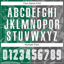 Load image into Gallery viewer, Custom Graffiti Pattern Kelly Green-Steel Gray Scratch Sublimation Soccer Uniform Jersey