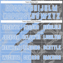 Load image into Gallery viewer, Custom Graffiti Pattern Light Blue-Steel Gray Scratch Sublimation Soccer Uniform Jersey