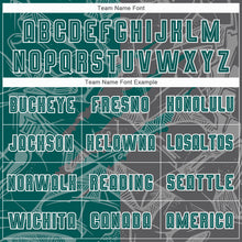 Load image into Gallery viewer, Custom Graffiti Pattern Midnight Green-Steel Gray Scratch Sublimation Soccer Uniform Jersey