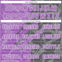 Load image into Gallery viewer, Custom Graffiti Pattern Medium Purple-Steel Gray Scratch Sublimation Soccer Uniform Jersey