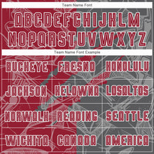 Load image into Gallery viewer, Custom Graffiti Pattern Cardinal-Steel Gray Scratch Sublimation Soccer Uniform Jersey