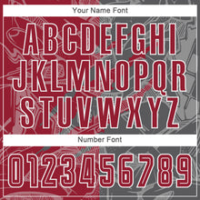 Load image into Gallery viewer, Custom Graffiti Pattern Cardinal-Steel Gray Scratch Sublimation Soccer Uniform Jersey