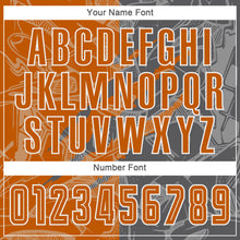 Загрузить изображение в средство просмотра галереи, Custom Graffiti Pattern Texas Orange-Steel Gray Scratch Sublimation Soccer Uniform Jersey