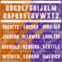 Charger l'image dans la galerie, Custom Graffiti Pattern Texas Orange-Purple Scratch Sublimation Soccer Uniform Jersey