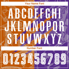 Charger l'image dans la galerie, Custom Graffiti Pattern Texas Orange-Purple Scratch Sublimation Soccer Uniform Jersey