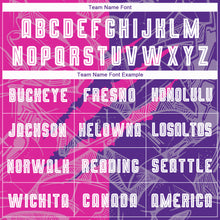 Laden Sie das Bild in den Galerie-Viewer, Custom Graffiti Pattern Deep Pink-Purple Scratch Sublimation Soccer Uniform Jersey