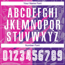 Laden Sie das Bild in den Galerie-Viewer, Custom Graffiti Pattern Deep Pink-Purple Scratch Sublimation Soccer Uniform Jersey