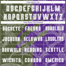 Laden Sie das Bild in den Galerie-Viewer, Custom Graffiti Pattern Olive-Purple Scratch Sublimation Soccer Uniform Jersey