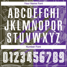 Charger l'image dans la galerie, Custom Graffiti Pattern Olive-Purple Scratch Sublimation Soccer Uniform Jersey