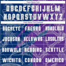 Charger l'image dans la galerie, Custom Graffiti Pattern US Navy Blue-Purple Scratch Sublimation Soccer Uniform Jersey
