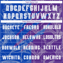 Загрузить изображение в средство просмотра галереи, Custom Graffiti Pattern Thunder Blue-Purple Scratch Sublimation Soccer Uniform Jersey