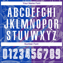 Загрузить изображение в средство просмотра галереи, Custom Graffiti Pattern Thunder Blue-Purple Scratch Sublimation Soccer Uniform Jersey