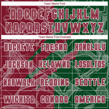 Загрузить изображение в средство просмотра галереи, Custom Graffiti Pattern Crimson-Green Scratch Sublimation Soccer Uniform Jersey