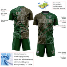 Загрузить изображение в средство просмотра галереи, Custom Graffiti Pattern Olive-Green Scratch Sublimation Soccer Uniform Jersey