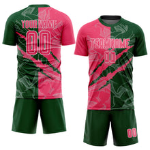 Charger l'image dans la galerie, Custom Graffiti Pattern Neon Pink-Green Scratch Sublimation Soccer Uniform Jersey