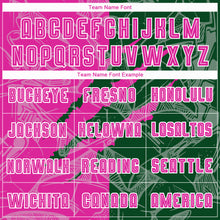 Laden Sie das Bild in den Galerie-Viewer, Custom Graffiti Pattern Deep Pink-Green Scratch Sublimation Soccer Uniform Jersey