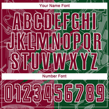 Загрузить изображение в средство просмотра галереи, Custom Graffiti Pattern Maroon-Green Scratch Sublimation Soccer Uniform Jersey