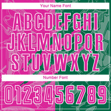 Загрузить изображение в средство просмотра галереи, Custom Graffiti Pattern Deep Pink-Kelly Green Scratch Sublimation Soccer Uniform Jersey