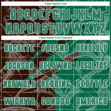Загрузить изображение в средство просмотра галереи, Custom Graffiti Pattern Kelly Green-Brown Scratch Sublimation Soccer Uniform Jersey