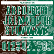 Загрузить изображение в средство просмотра галереи, Custom Graffiti Pattern Kelly Green-Brown Scratch Sublimation Soccer Uniform Jersey