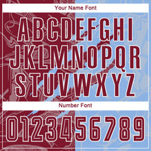 Загрузить изображение в средство просмотра галереи, Custom Graffiti Pattern Crimson-Light Blue Scratch Sublimation Soccer Uniform Jersey