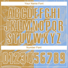 Charger l'image dans la galerie, Custom Graffiti Pattern Old Gold-Light Blue Scratch Sublimation Soccer Uniform Jersey