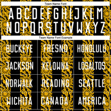 Загрузить изображение в средство просмотра галереи, Custom Black White-Gold Abstract Shape Sublimation Soccer Uniform Jersey