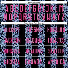 Laden Sie das Bild in den Galerie-Viewer, Custom Black Pink-Light Blue Abstract Shape Sublimation Soccer Uniform Jersey