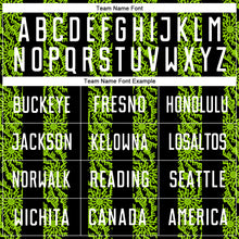 Charger l'image dans la galerie, Custom Black White-Neon Green Abstract Shape Sublimation Soccer Uniform Jersey