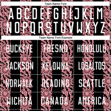 Charger l'image dans la galerie, Custom Black White-Medium Pink Abstract Shape Sublimation Soccer Uniform Jersey