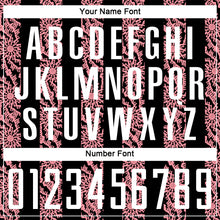 Charger l'image dans la galerie, Custom Black White-Medium Pink Abstract Shape Sublimation Soccer Uniform Jersey