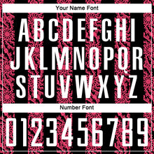 Charger l'image dans la galerie, Custom Black White-Neon Pink Abstract Shape Sublimation Soccer Uniform Jersey