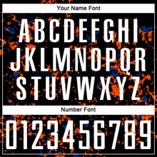 Загрузить изображение в средство просмотра галереи, Custom Black Orange-Royal Abstract Fragment Art Sublimation Soccer Uniform Jersey