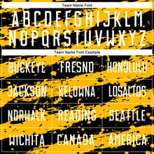 Load image into Gallery viewer, Custom Black White-Gold Splash Sublimation Soccer Uniform Jersey