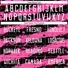 Load image into Gallery viewer, Custom Black White-Pink Splash Sublimation Soccer Uniform Jersey