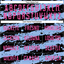 Laden Sie das Bild in den Galerie-Viewer, Custom Black Pink-Light Blue Splash Sublimation Soccer Uniform Jersey