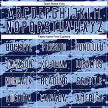 Charger l'image dans la galerie, Custom Navy Light Blue-White Splash Sublimation Soccer Uniform Jersey